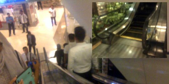 Bocah 3 tahun terjepit eskalator Mal Pacific Place