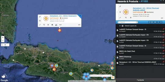 Subang digoyang gempa 6,5 SR, getaran terasa sampai Sukabumi