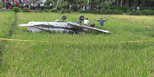 Petani & warga dimintai keterangan soal jatuhnya pesawat di Cilacap