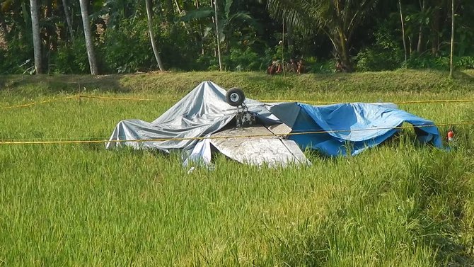 pesawat latih yang jatuh di cilacap