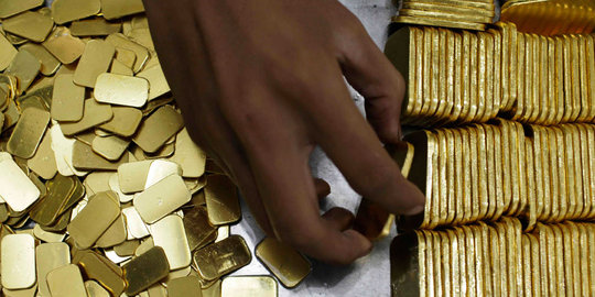 Awal pekan, harga emas naik Rp 1.000 jadi Rp 601.000 per gram