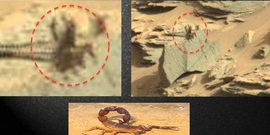 13 objek aneh di permukaan mars yang tertangkap kamera!