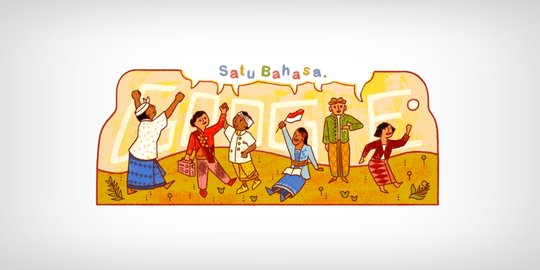 Google Ikut Rayakan Hari Sumpah Pemuda Lewat Doodle