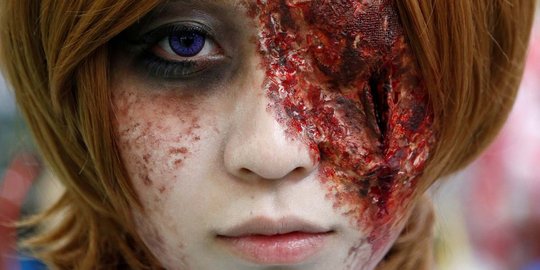 Halloween, 'zombie-zombie' mengerikan keliaran di Tokyo