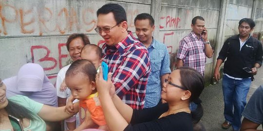 Mulai blusukan, Ahok sekaligus lihat hasil kerja anak buahnya