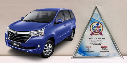 Toyota Avanza raih award 'mobil paling terkenal di sosmed' (lagi)