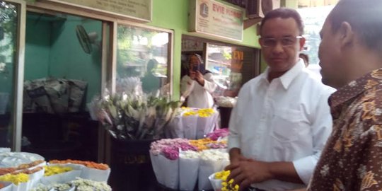 Jika terpilih, Anies janji kembangkan pasar bunga di Jakarta