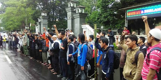 Jelang pergi ke Jakarta, massa demo Ahok dilepas Polres Banyumas