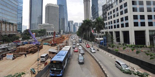 Penampakan jalan protokol lengang imbas aksi 4 November