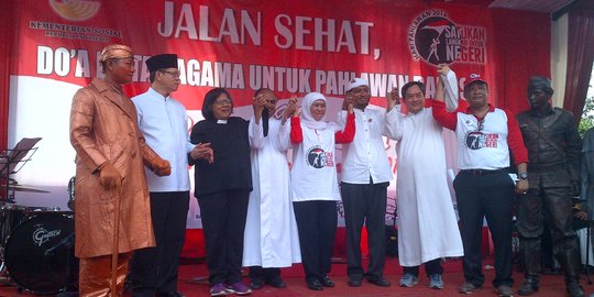 Mensos pimpin jalan sehat & doa lintas agama jelang Hari Pahlawan