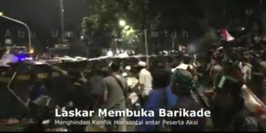 Beredar video detik-detik jelang ricuh saat demo 4 November