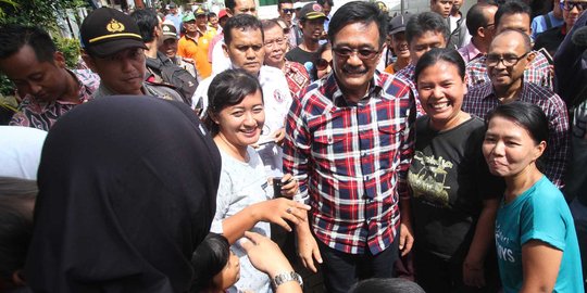 Datangi Pal Putih, Djarot diteriaki 'Janji doang, nanti malah gusur'