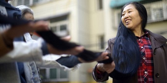 Rapunzel dari China ingin rebut gelar rambut terpanjang di dunia