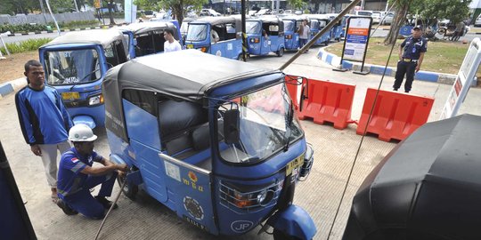 Curhat sopir bajaj lebih untung pakai gas PGN