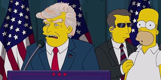 Film the Simpsons sudah meramal Donald Trump jadi presiden AS