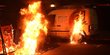 Bentrokan pecah, pendemo Donald Trump bakar mobil dan perkantoran