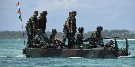 TNI AD gelar latihan taktis antar kecabangan di Pulau Natuna