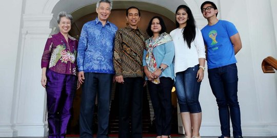 Presiden Jokowi bertemu PM Singapura di Semarang