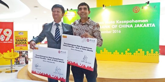 Indosat Ooredoo kerjasama dengan Bank of China dalam hal 'e-money'