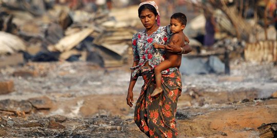 Militer Myanmar bentrok dengan muslim Rohingya, 28 orang tewas