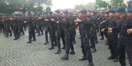 Antisipasi demo 25-11, 300 Brimob Polda Sumsel dikirim ke Jakarta