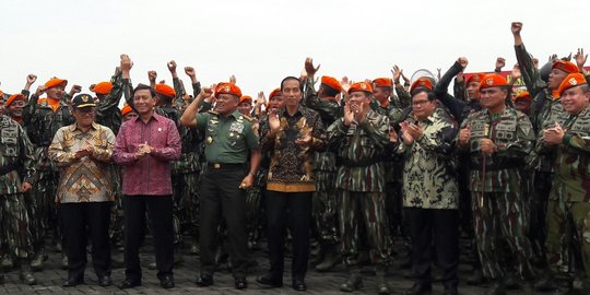 Jokowi minta Korpaskhas tak gentar lawan pemecah belah bangsa