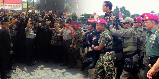 Saat Jokowi pastikan pasukan elite TNI/Polri loyal dan siap tempur