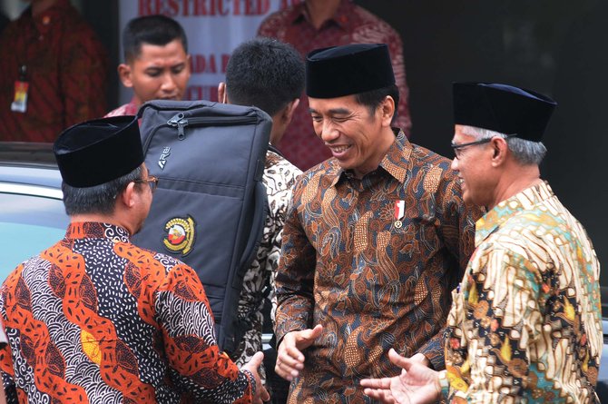 jokowi kunjungi kantor pusat dakwah muhammadiyah