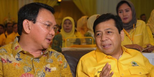 Tak tarik dukungan, Setya Novanto hanya minta Ahok introspeksi