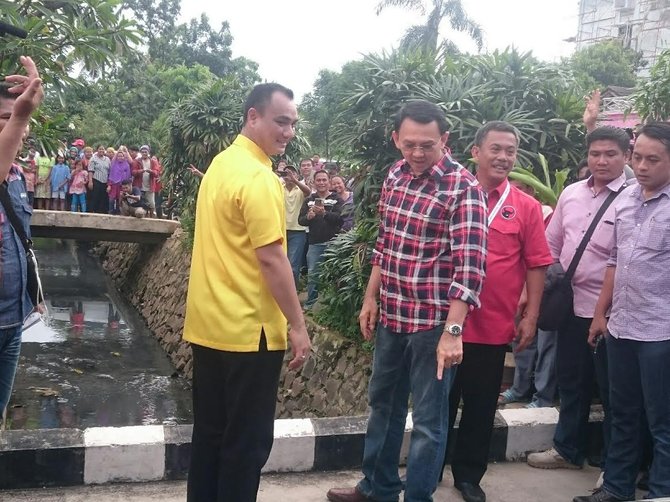 ahok blusukan ke pondok kopi