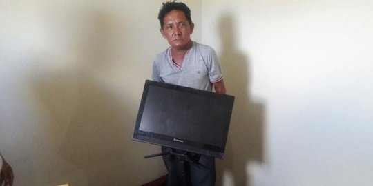 Bobol kantor, PNS Disdik Pelalawan curi TV dan 2 komputer