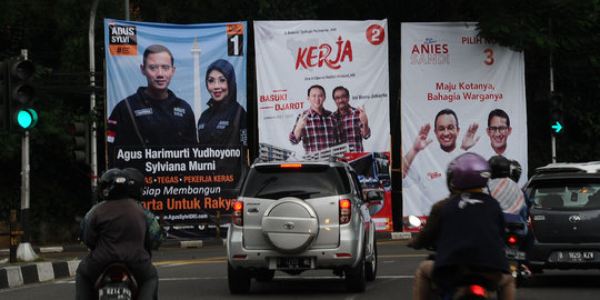 Baliho kampanye Pilkada DKI mulai hiasi Ibu Kota