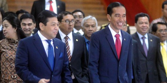 Jokowi: Kalau ada apa-apa bisa minta tolong Setnov melobi ke Trump
