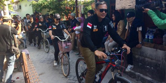 'Ugal-ugalan' gowes sepeda, Agus Yudhoyono dimarahi Annisa Pohan