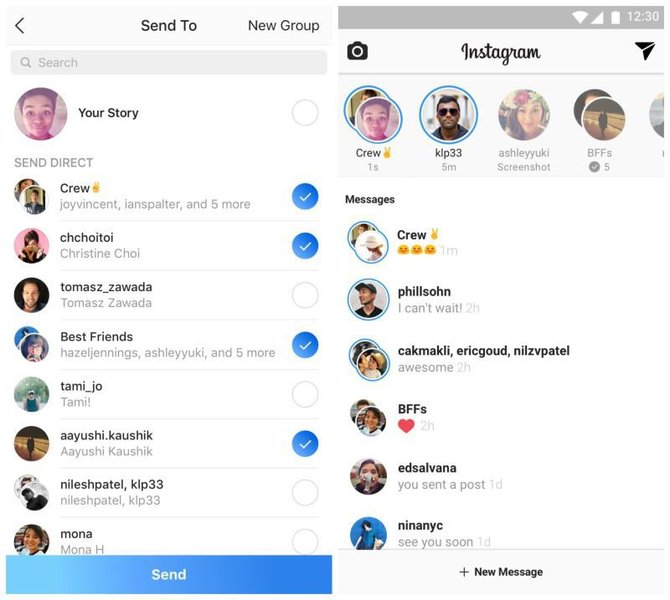 fitur instagram direct