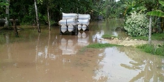 Hujan deras, Desa Sidareja dan Gunungreja Cilacap banjir 1 meter