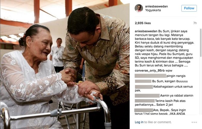 anies baswedan bersama guru