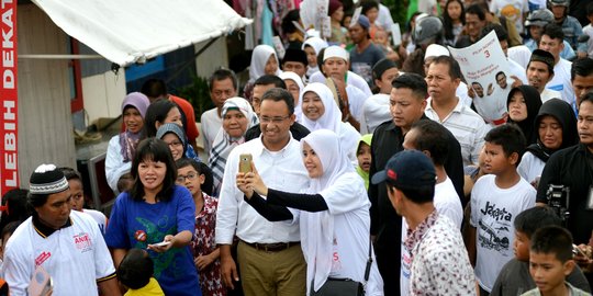 Didatangi Anies, warga Kapuk ngeluh banjir selama Ahok cuti kampanye