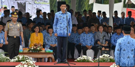 HUT Korpri, Jokowi minta birokrat segera tinggalkan mental priyayi