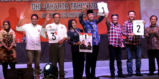 Hasil 3 survei terakhir di Pilgub DKI, Ahok tumbang