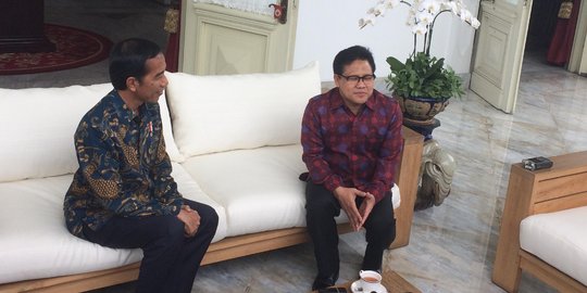 Temui Jokowi, Cak Imin ngaku bahas RUU Pemilu