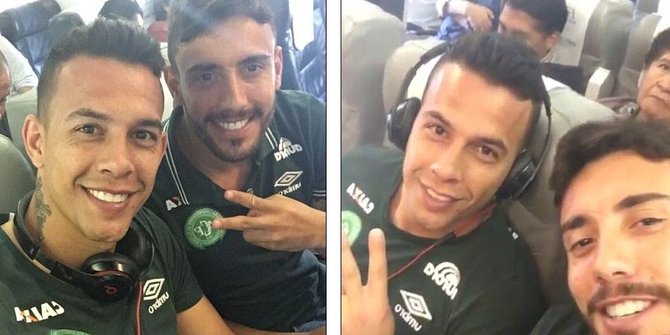 Pemain sepak bola Brasil sempat selfie sebelum pesawat jatuh