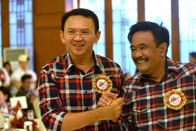 ahok djarot gelar jamuan makan di dharmawangsa