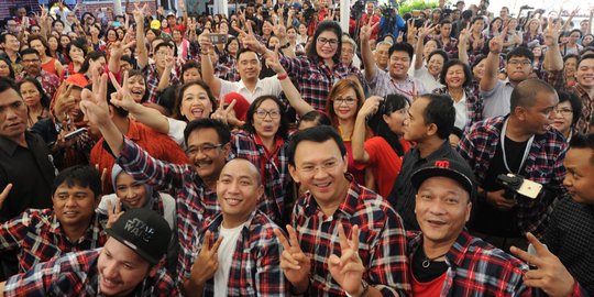 Ahok ingatkan timses agar tidak terlalu pede