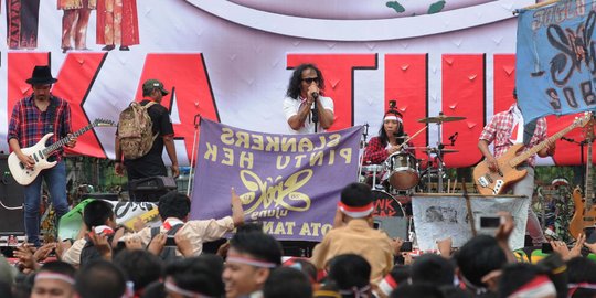 Aksi Slank ramaikan Apel Nusantara Bersatu di Monas