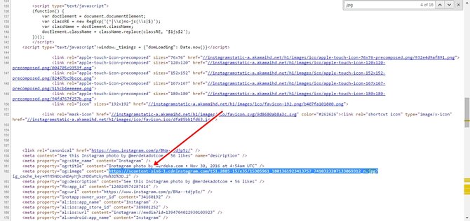 cara simpan foto instagram