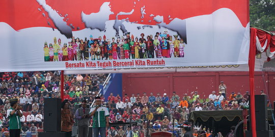 Ribuan massa apel nusantara, desak ormas anti Pancasila dibubarkan