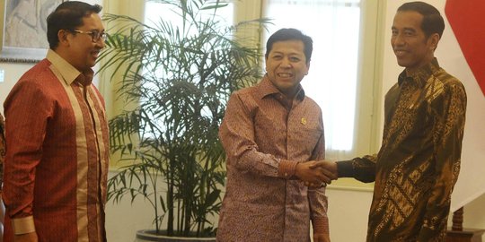 Resmi jadi ketua DPR, Novanto perkuat hubungan dengan Presiden