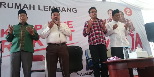 Di Rumah Lembang, Djarot dan warga kirim doa buat Ahok