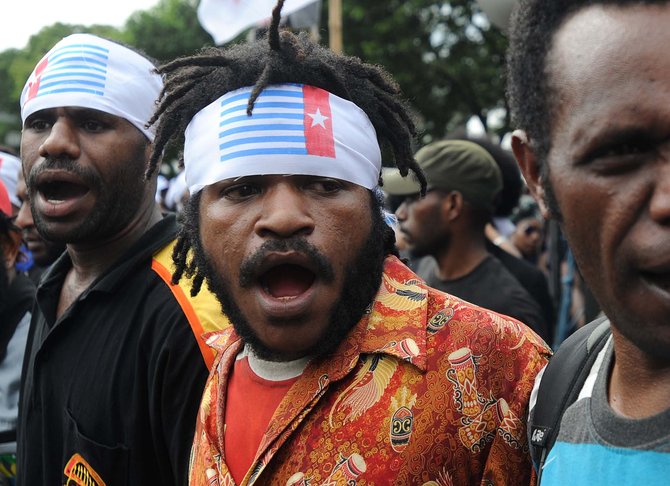 aksi demo mahasiswa papua